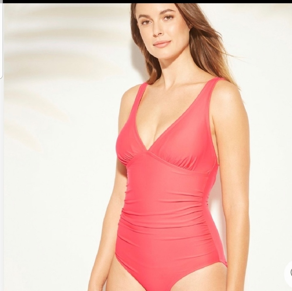 Merona Coral strappy back swimsuit swim suit S